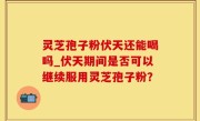 灵芝孢子粉伏天还能喝吗_伏天期间是否可以继续服用灵芝孢子粉？