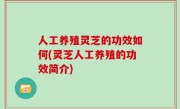 人工养殖灵芝的功效如何(灵芝人工养殖的功效简介)