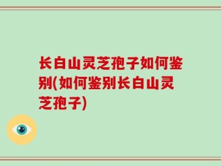 长白山灵芝孢子如何鉴别(如何鉴别长白山灵芝孢子)