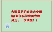 大颗灵芝的吃法大全图解(如何科学食用大颗灵芝，一次读懂！)