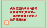 虎掌灵芝的功效与作用及食用方法(掌中宝——展现虎掌灵芝神奇功效的健康美食)