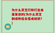 为什么灵芝打粉打出来是絮状的(为什么灵芝制成粉后会变成绒状？)
