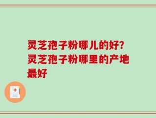 灵芝孢子粉哪儿的好？灵芝孢子粉哪里的产地最好