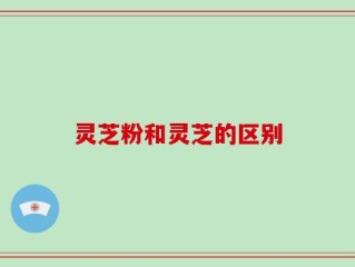灵芝粉和灵芝的区别