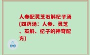 人参配灵芝石斛杞子汤(四药汤：人参、灵芝、石斛、杞子的神奇配方)