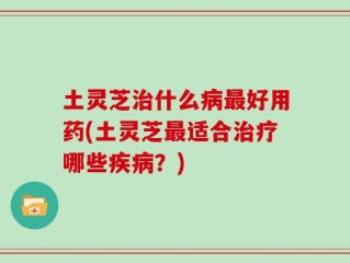 土灵芝治什么病最好用药(土灵芝最适合治疗哪些疾病？)
