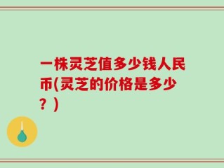 一株灵芝值多少钱人民币(灵芝的价格是多少？)