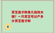 灵芝孢子粉用几倍放大镜？一只灵芝可以产多少灵芝孢子粉