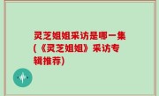 灵芝姐姐采访是哪一集(《灵芝姐姐》采访专辑推荐)