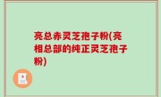 亮总赤灵芝孢子粉(亮相总部的纯正灵芝孢子粉)