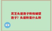 灵芝头道孢子粉和破壁孢子？头道粉是什么粉