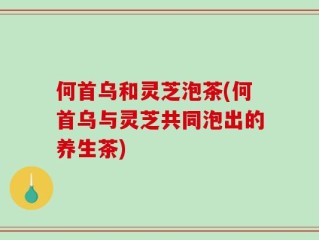 何首乌和灵芝泡茶(何首乌与灵芝共同泡出的养生茶)