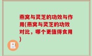 燕窝与灵芝的功效与作用(燕窝与灵芝的功效对比，哪个更值得食用)