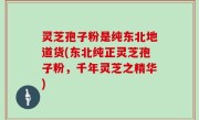 灵芝孢子粉是纯东北地道货(东北纯正灵芝孢子粉，千年灵芝之精华)