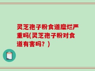 灵芝孢子粉食道糜烂严重吗(灵芝孢子粉对食道有害吗？)