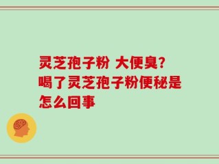 灵芝孢子粉 大便臭？喝了灵芝孢子粉便秘是怎么回事