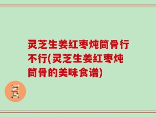 灵芝生姜红枣炖筒骨行不行(灵芝生姜红枣炖筒骨的美味食谱)