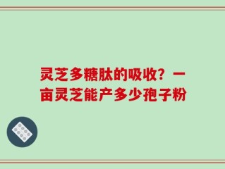 灵芝多糖肽的吸收？一亩灵芝能产多少孢子粉
