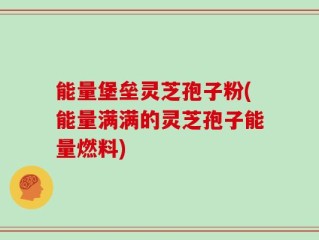 能量堡垒灵芝孢子粉(能量满满的灵芝孢子能量燃料)