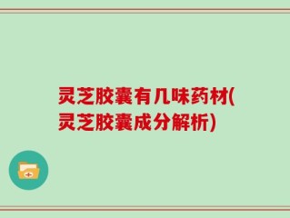 灵芝胶囊有几味药材(灵芝胶囊成分解析)