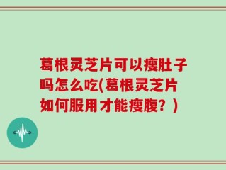 葛根灵芝片可以瘦肚子吗怎么吃(葛根灵芝片如何服用才能瘦腹？)