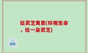 捡灵芝寓意(珍视生命，捡一朵灵芝)