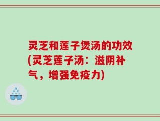 灵芝和莲子煲汤的功效(灵芝莲子汤：滋阴补气，增强免疫力)