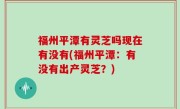 福州平潭有灵芝吗现在有没有(福州平潭：有没有出产灵芝？)