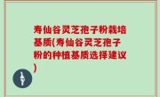 寿仙谷灵芝孢子粉栽培基质(寿仙谷灵芝孢子粉的种植基质选择建议)