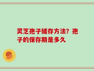 灵芝孢子储存方法？孢子的保存期是多久