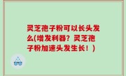 灵芝孢子粉可以长头发么(增发利器？灵芝孢子粉加速头发生长！)