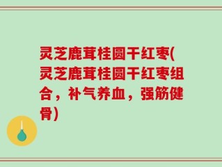 灵芝鹿茸桂圆干红枣(灵芝鹿茸桂圆干红枣组合，补气养血，强筋健骨)