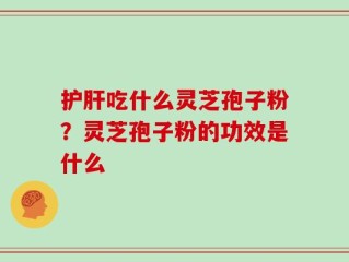 护肝吃什么灵芝孢子粉？灵芝孢子粉的功效是什么