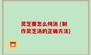 灵芝要怎么炖汤 (制作灵芝汤的正确方法)