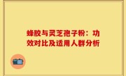 蜂胶与灵芝孢子粉：功效对比及适用人群分析