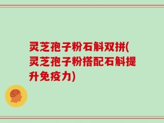 灵芝孢子粉石斛双拼(灵芝孢子粉搭配石斛提升免疫力)