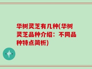 华树灵芝有几种(华树灵芝品种介绍：不同品种特点简析)