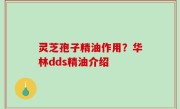 灵芝孢子精油作用？华林dds精油介绍