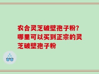 农合灵芝破壁孢子粉？哪里可以买到正宗的灵芝破壁孢子粉