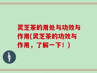 灵芝茶的用处与功效与作用(灵芝茶的功效与作用，了解一下！)