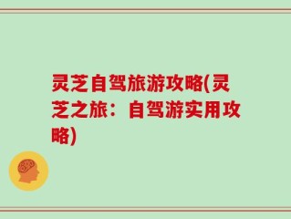 灵芝自驾旅游攻略(灵芝之旅：自驾游实用攻略)