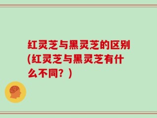 红灵芝与黑灵芝的区别(红灵芝与黑灵芝有什么不同？)