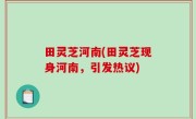 田灵芝河南(田灵芝现身河南，引发热议)