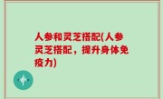 人参和灵芝搭配(人参灵芝搭配，提升身体免疫力)