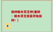 接种椴木灵芝种(重磅：椴木灵芝疫苗开始接种！)