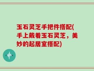 玉石灵芝手把件搭配(手上戴着玉石灵芝，美妙的起居室搭配)