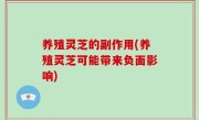 养殖灵芝的副作用(养殖灵芝可能带来负面影响)
