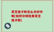灵芝孢子粉怎么分好坏呢(如何分辨优质灵芝孢子粉)