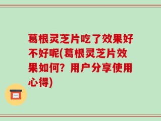 葛根灵芝片吃了效果好不好呢(葛根灵芝片效果如何？用户分享使用心得)