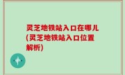 灵芝地铁站入口在哪儿(灵芝地铁站入口位置解析)